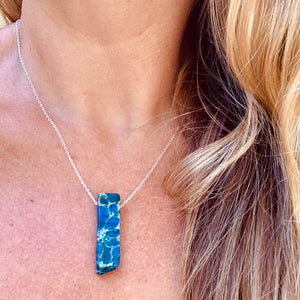 You Are My Rock in Royal Blue Jasper