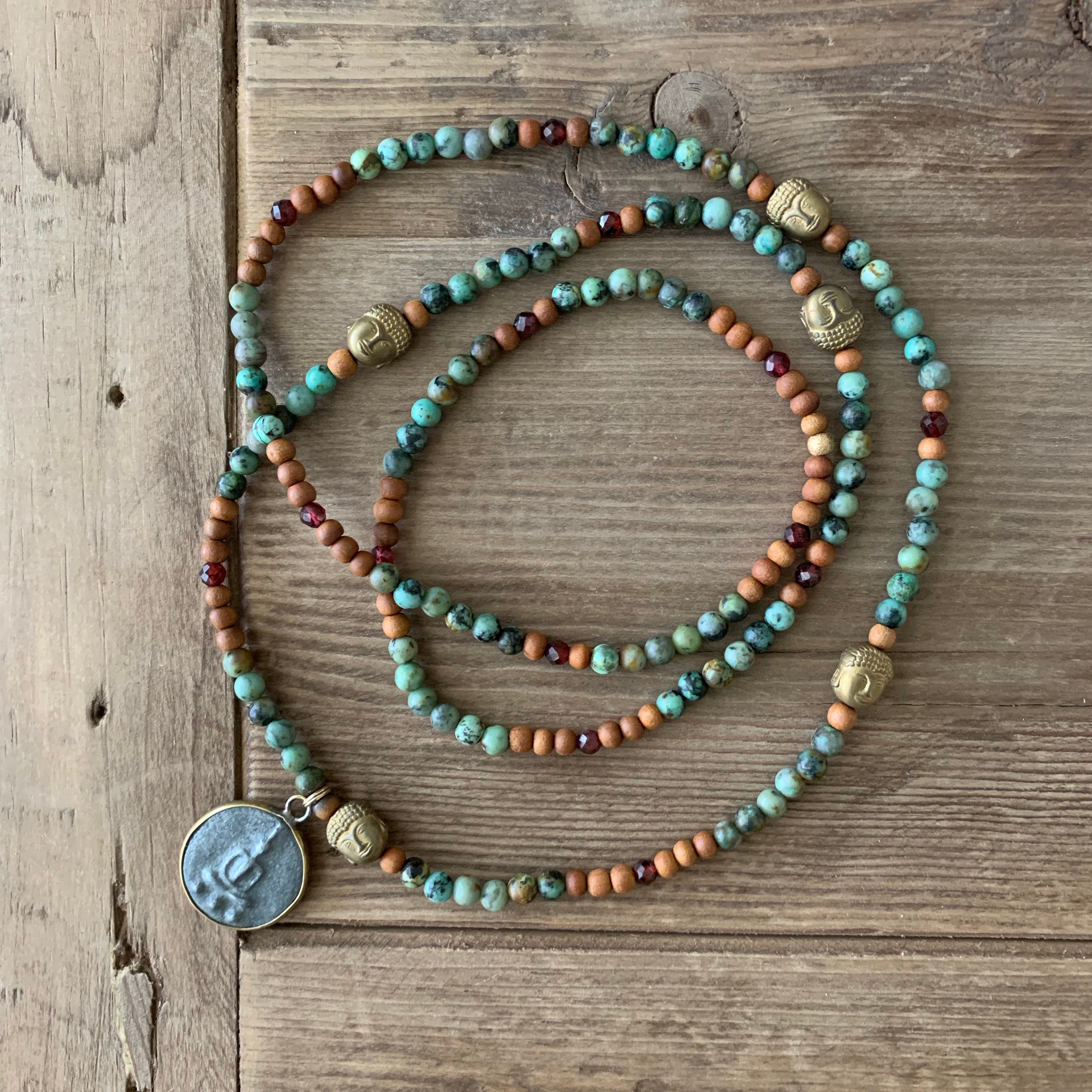 African Turquoise "Love Beads"